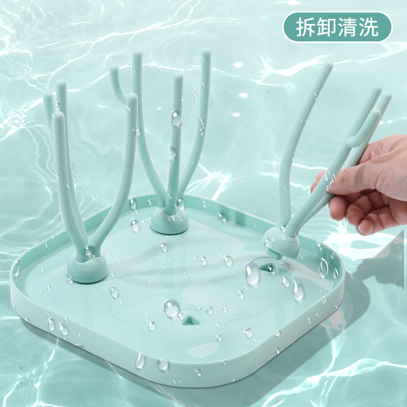 Baby Bottle Drain Rack Newborn Bottle Rack Drying Rack Baby Bottle Multi-Functional Storage Rack Wholesale