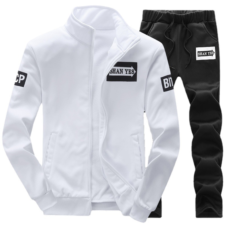 Cross-border European Code New Sports suit Men's Spring and Autumn Couple's Casual Collar Sweatshirt Running Arrow Spring and Autumn suit