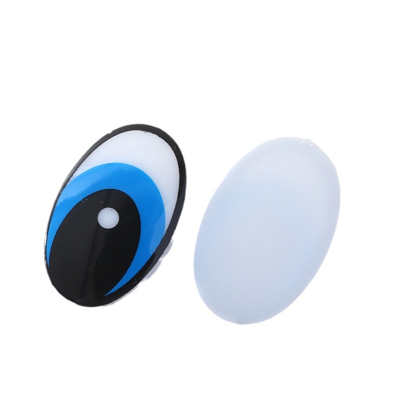 DIY making toy accessories black and white cartoon eyes ultra light clay rubber color mud plastic red eyes