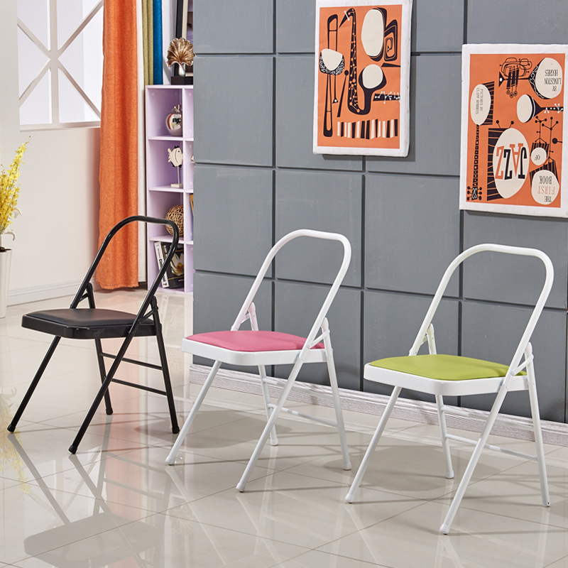Yoga Chair Stool Auxiliary Chair Home Folding Chair Thickened Iyengar Yoga Folding Chair Yoga Auxiliary Chair