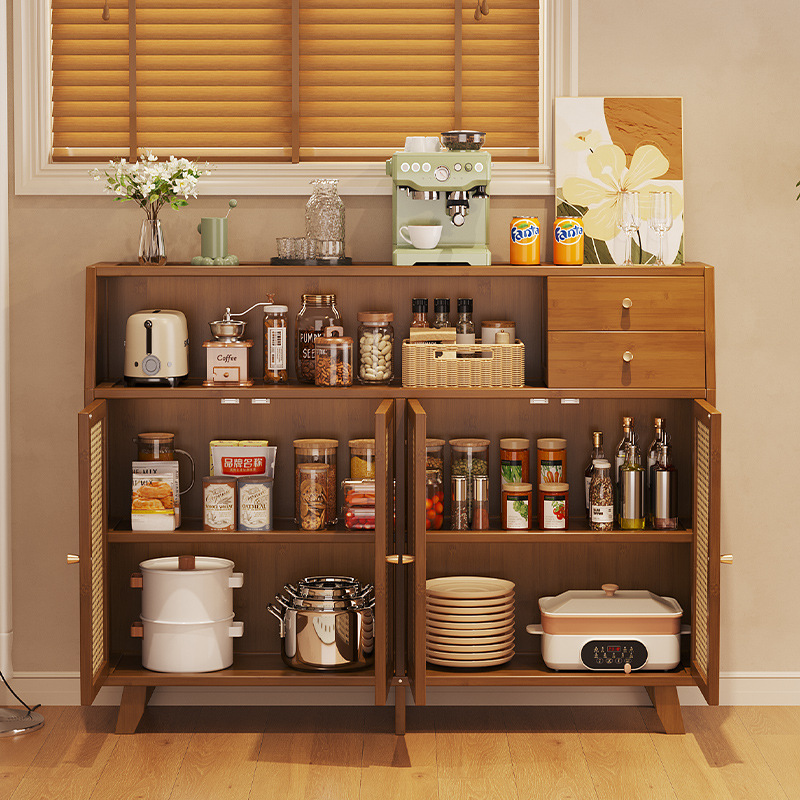 New sideboard light luxury high sense of a generation of kitchen shelf wall cabinet seasoning cabinet storage rack