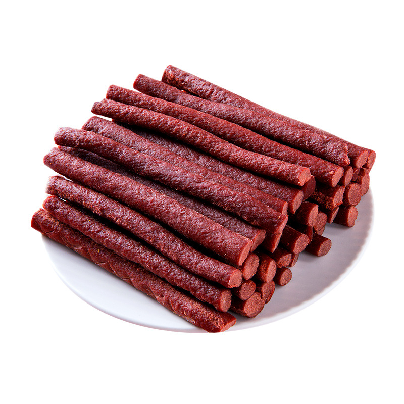 Dog snack beef grain beef strip pet snack 500 g/bag pet Teddy golden retriever beef grain beef strip