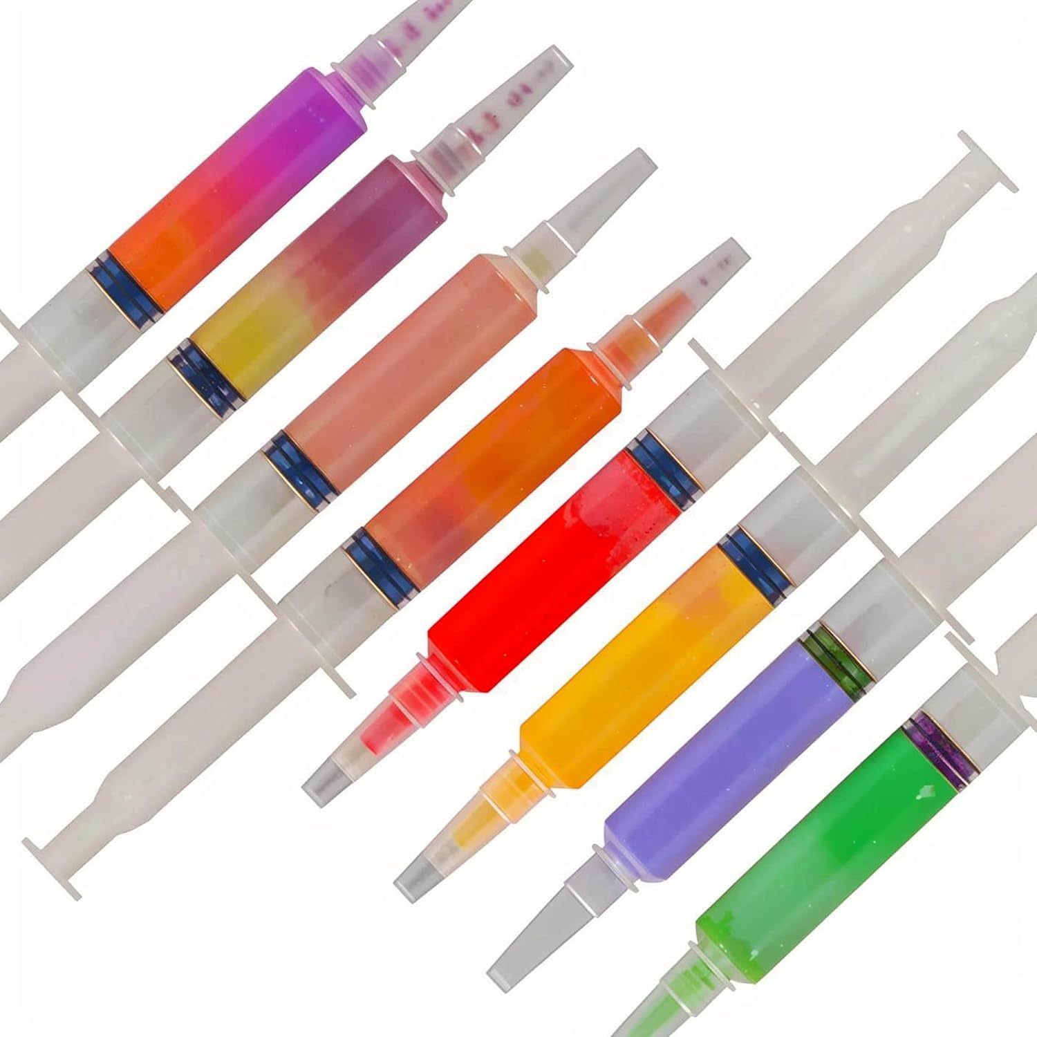 Cross-border party syringe irrigator large pet feeder disposable non-graduated non-printed line straight plastic needle