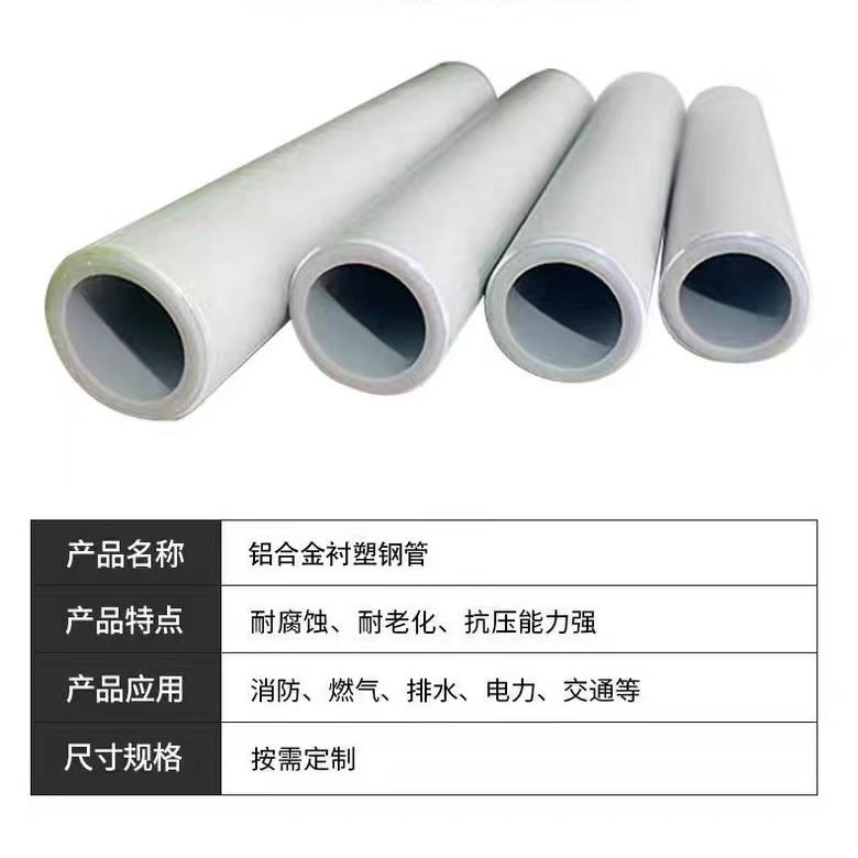 Aluminum Alloy Plastic Lined Composite Pipe Source Manufacturer Quality Assurance Hot and Cold Water Pipe Lined Plastic Composite Pipe Oxygen Resistant Pipe