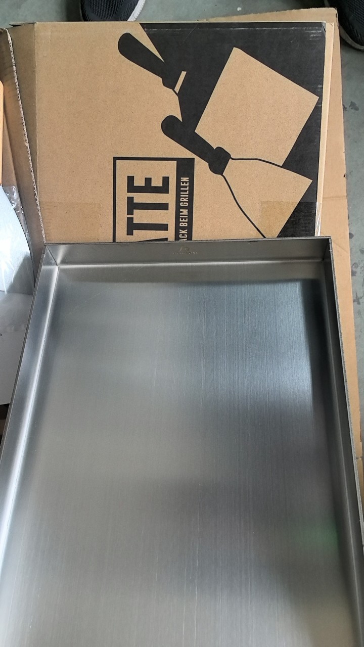 Stainless Steel Barbecue Plate 304 Imported Stainless Steel Grill Pan Outdoor Camping Barbecue Plate Thick Food Grade 40*30cm