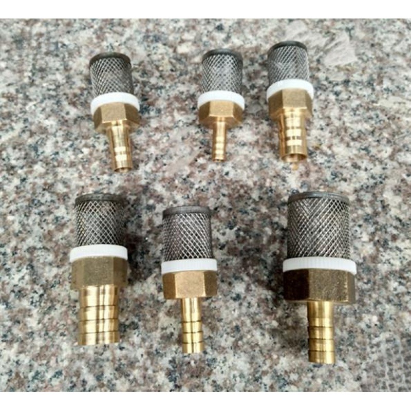 304 Stainless Steel Mesh + Copper Head Water Pump Water Pipe End Connected to Hose Filter Removable