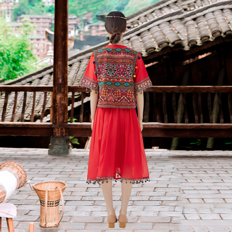 Miao Clothing Female Guizhou Thousand Households Miao Village Travel Shooting Adult Minority Clothing Miao Family Girl Western Region Miao Jiang