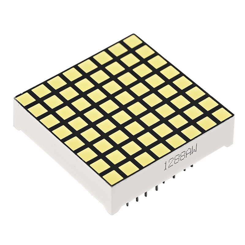 LED square dot matrix 8*8 square white monochrome dot matrix instrument display screen