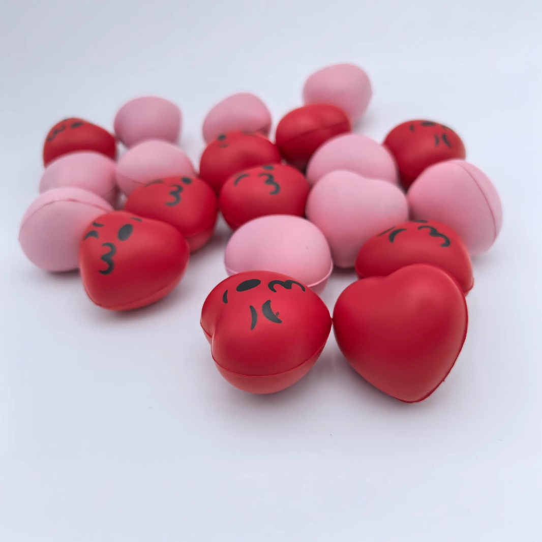 Кросс-Бордер Амазонка 4см Любовь Стресс Мяч Губчатый Мяч Реабилитационный Мяч Грипп Мяч Пенный Игрушка Подарочный Комплект Мяч