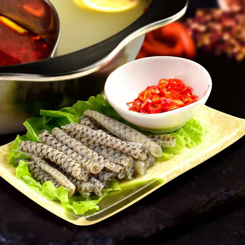 Succulent Crispy Fish Skin 500G/Bag Fish Skin Ingredients for Cold Dishes Original Flavor Fresh Frozen Fish Skin Hot Pot Catering Wholesale