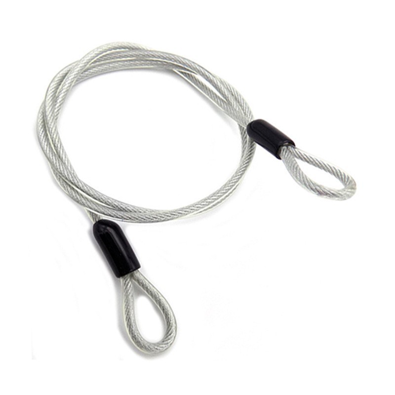 Замок для черного стального кабеля из нержавеющей стали 304 с прессованной алюминиевой втулкой, пластиковая проволочная веревка, производители ПВХ веревки
