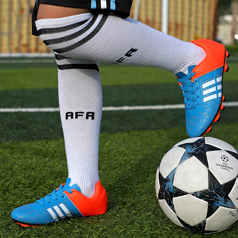 Cross-border Children Spike Football Shoes Men's and Women's New Teenager Broken Nail Sports Shoes Outdoor Primary and Secondary School Students Ball Shoes