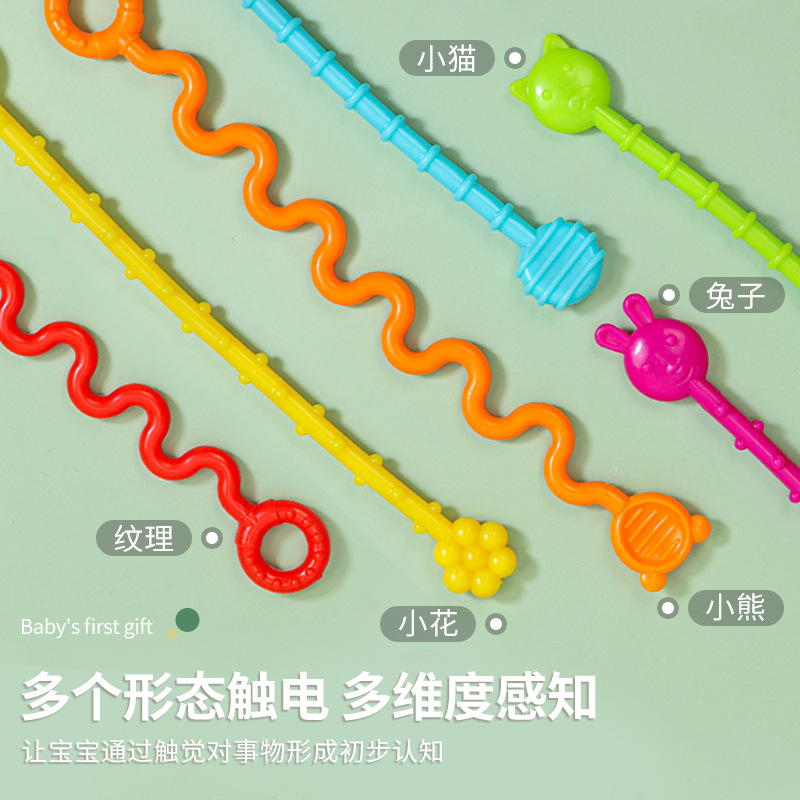 New astronaut finger Lala fun pressing baby bite drawstring early education baby toys Amazon