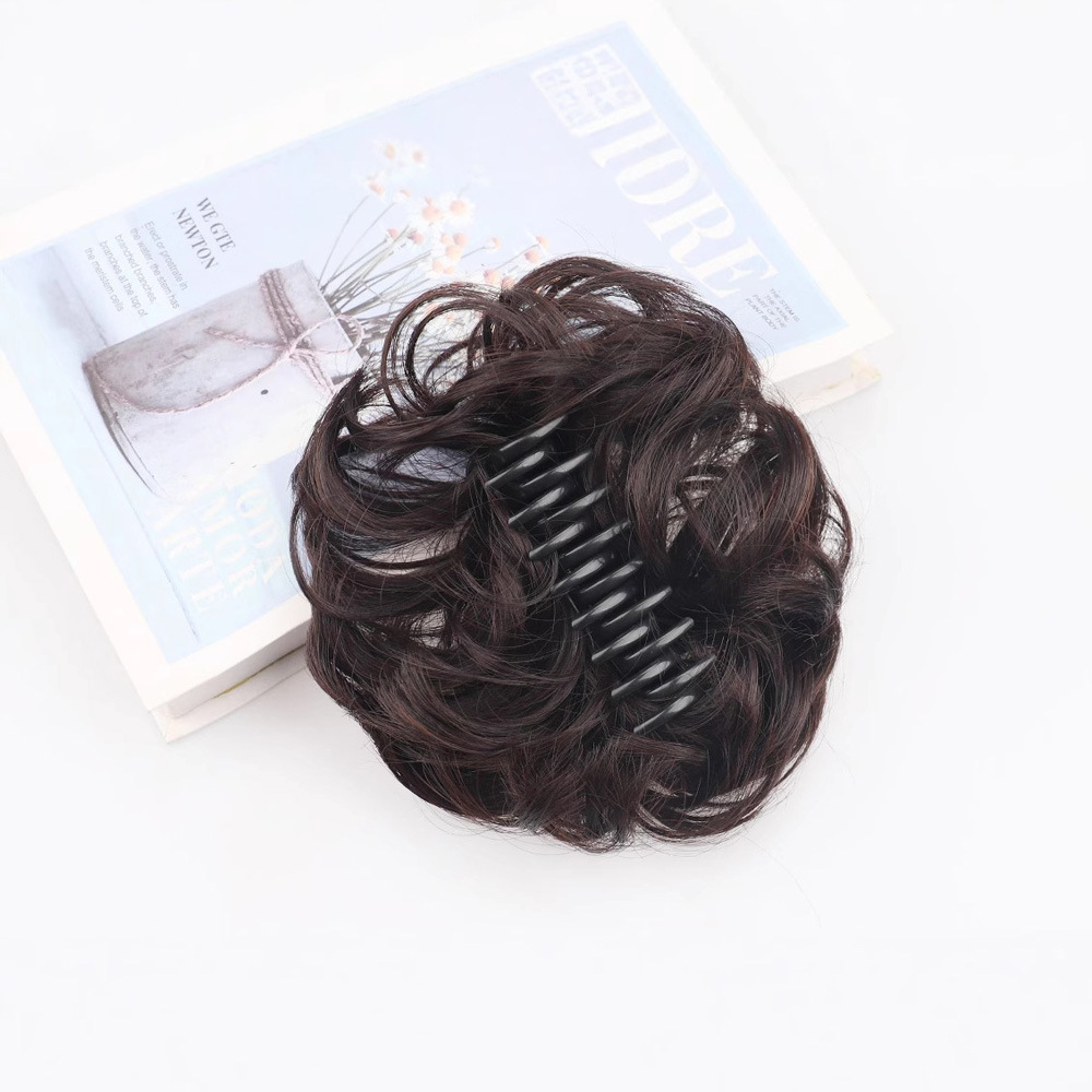 Factory Direct Sales Messy Grabber Hair Tie Bun Hair Bag Fluffy Ball Hair Ring Hair Extension Grabber Style Hair Bun