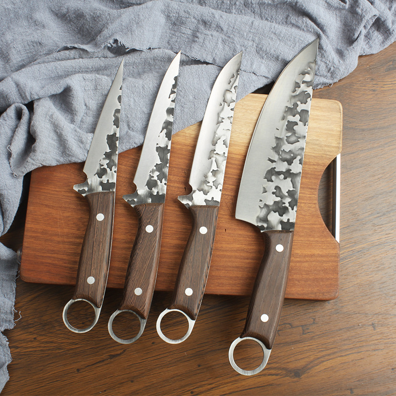 Yangjiang pig killing bone knife forging commercial butcher knife special hand hammer sharp knife cattle and sheep cutting knife meat knife