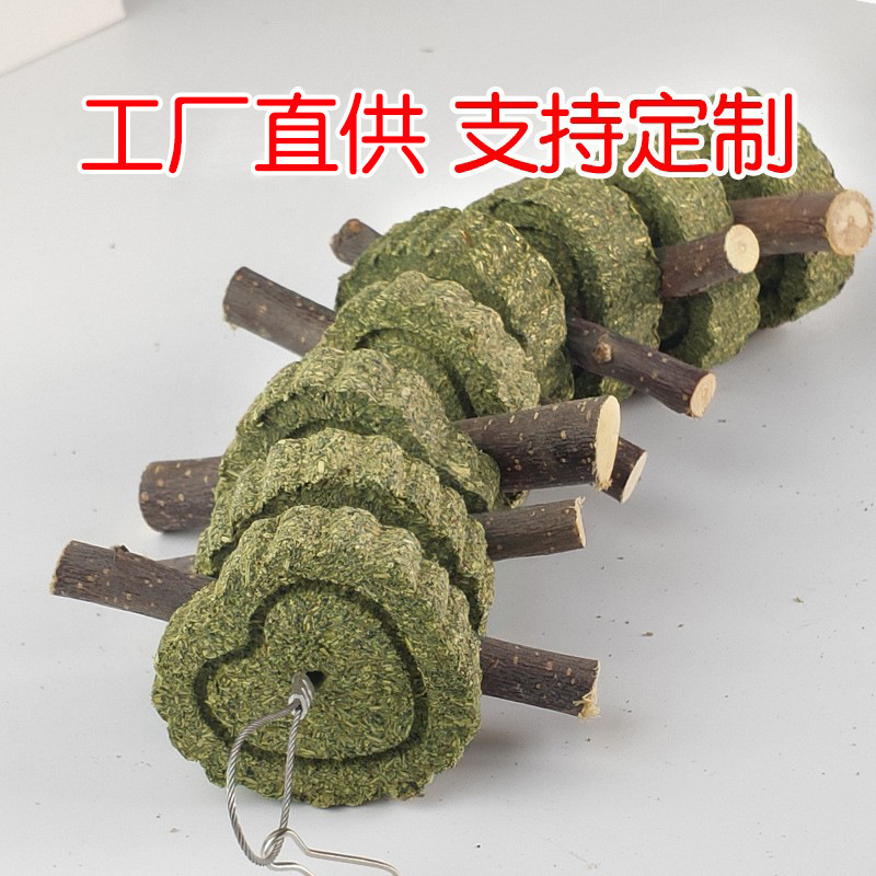 Травяное пирожное, яблоневые ветки, травяные шарики, моляры, веревка из травяного пирожного, закуски для домашних животных оптом
