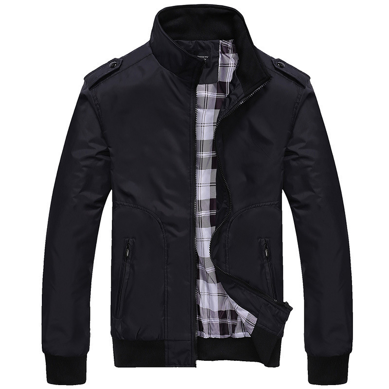 Men's Jacket Spring New Aviator Jacket Middle-aged Casual plus size Workwear Spring and Autumn Men's European Code Cross-border