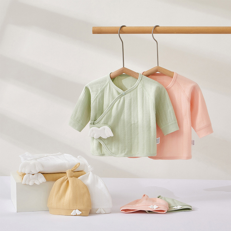 Одежда для новорожденных, без косточек, хлопковая, весна-осень, с липучкой