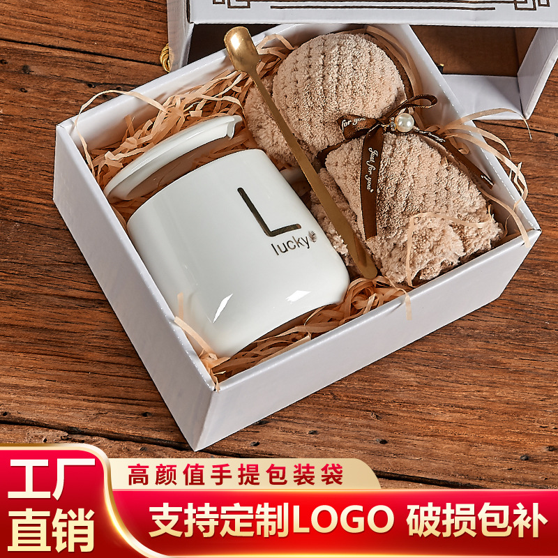 Керамическая кружка с крышкой, индивидуальный подарок, высокая цветовая ценность, подарочная коробка