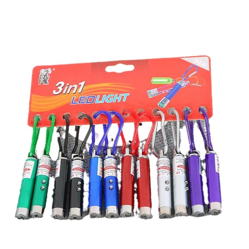 Infrared Laser Pointer Violet Illumination Checking Lamp Three-in-One Checking Pen for Checking Pen Mini Fluorescent Children's Toys