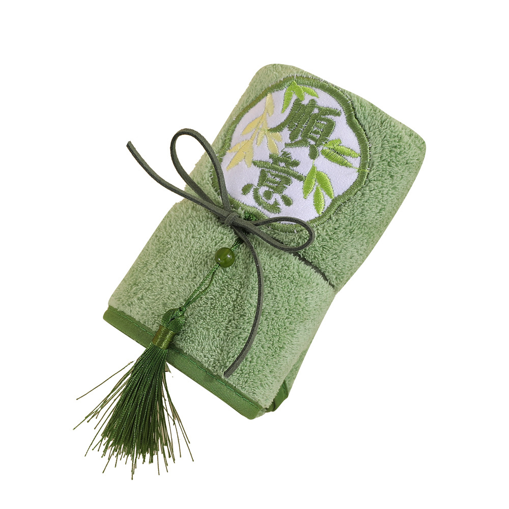 2024 New Embroidered Tassel Towel Bridesmaid Accompanying Gift Wedding Gift High-end Embroidered Guofeng Towel