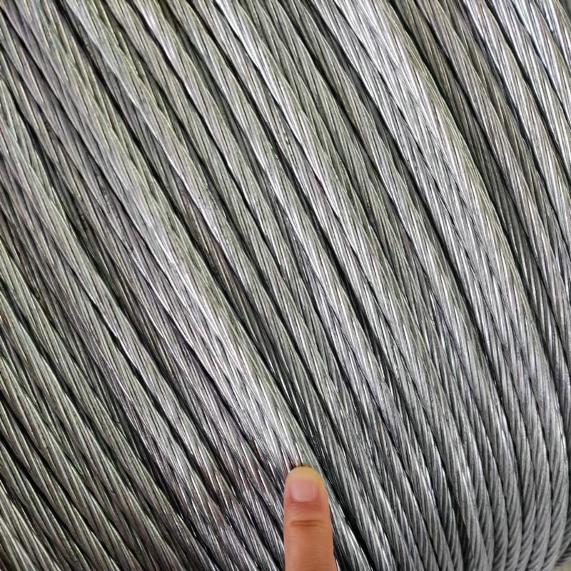 Hot-dip galvanized steel strand spot wholesale 3 shares 7 shares 19 shares of power communication optical cable pull wire overhead construction steel strand