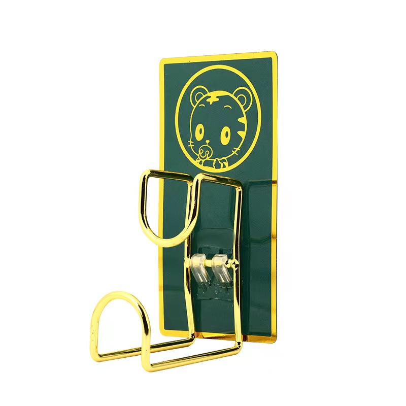 Gold-plated washbasin rack punch-free washbasin rack wall-mounted bathroom storage bathroom washbasin