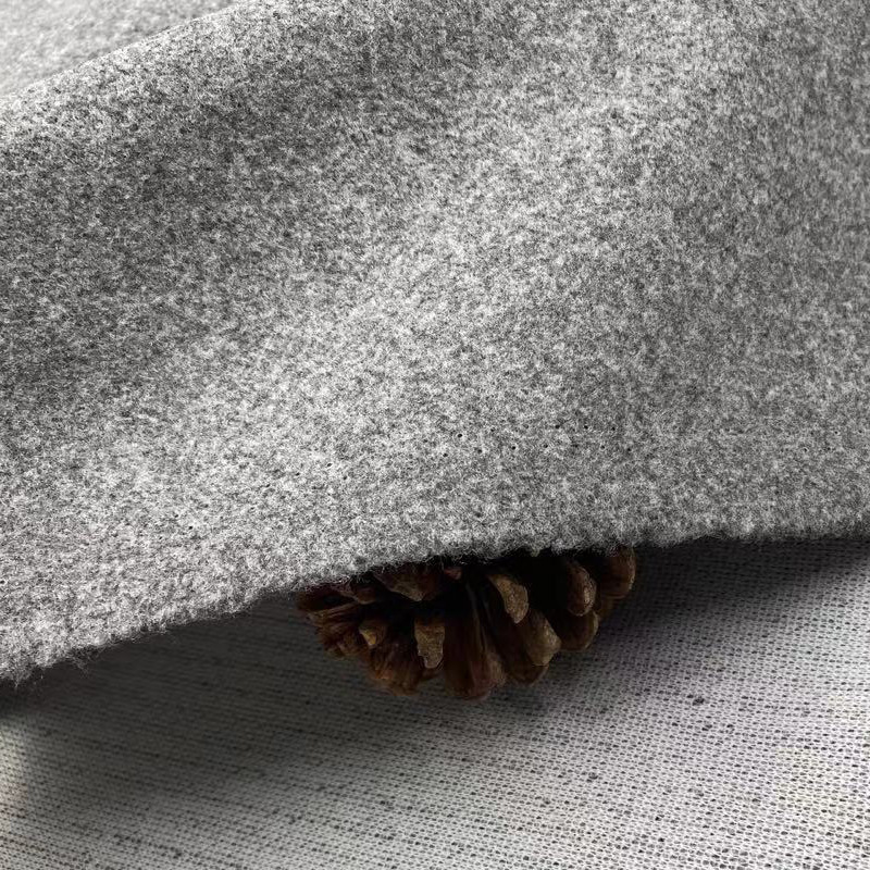 Factory direct dragon and phoenix cloth woolen knitted tweed fabric autumn and winter coat one-sided tweed material