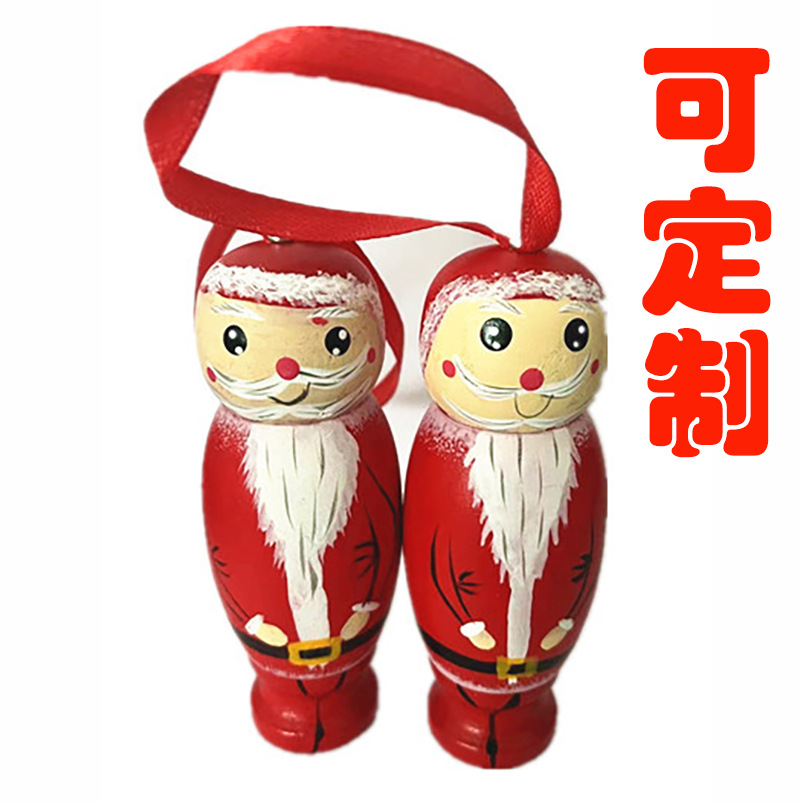 Фабричные рождественские куклы, подвеска смешного Санты, деревянные поделки