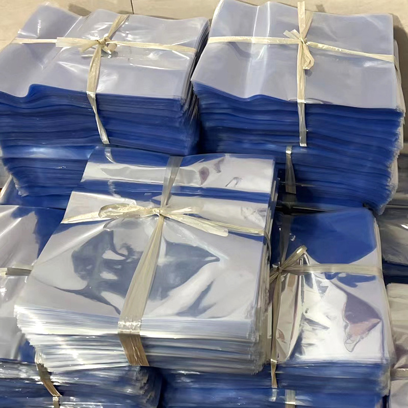 Manufacturer Supplies Pvc Heat Shrinkable Film, Bottle Heat Shrinkable Bag, Plastic Sealing Film on Both Ends, Pvc Curved Bag