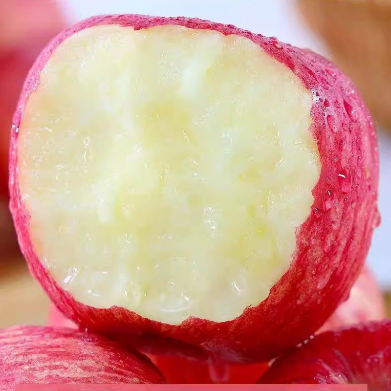 Yantai Red Fuji Apples, Seasonal Fresh Fruit, Whole Box from Qixia, Shandong, Crispy Sweet Rock Sugar Heart, Plain Apples