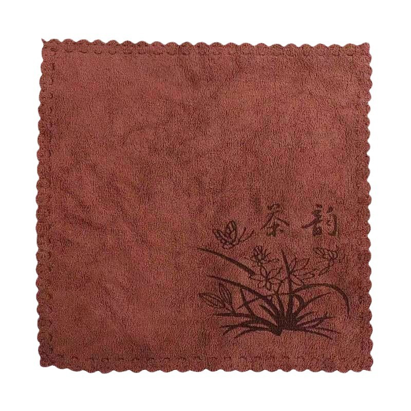 Tea Towel Thickened Absorbent Tea Towel Tea Table Rag Small Square Towel Kung Fu Tea Mat Pot Towel Independent Packaging Fixed Logo