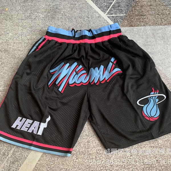 Foreign Trade Pants Wholesale Warriors Lakers 76ers Heat Raptors Magic Pocket Dense Embroidered Shorts Retro Basketball Pants Tide