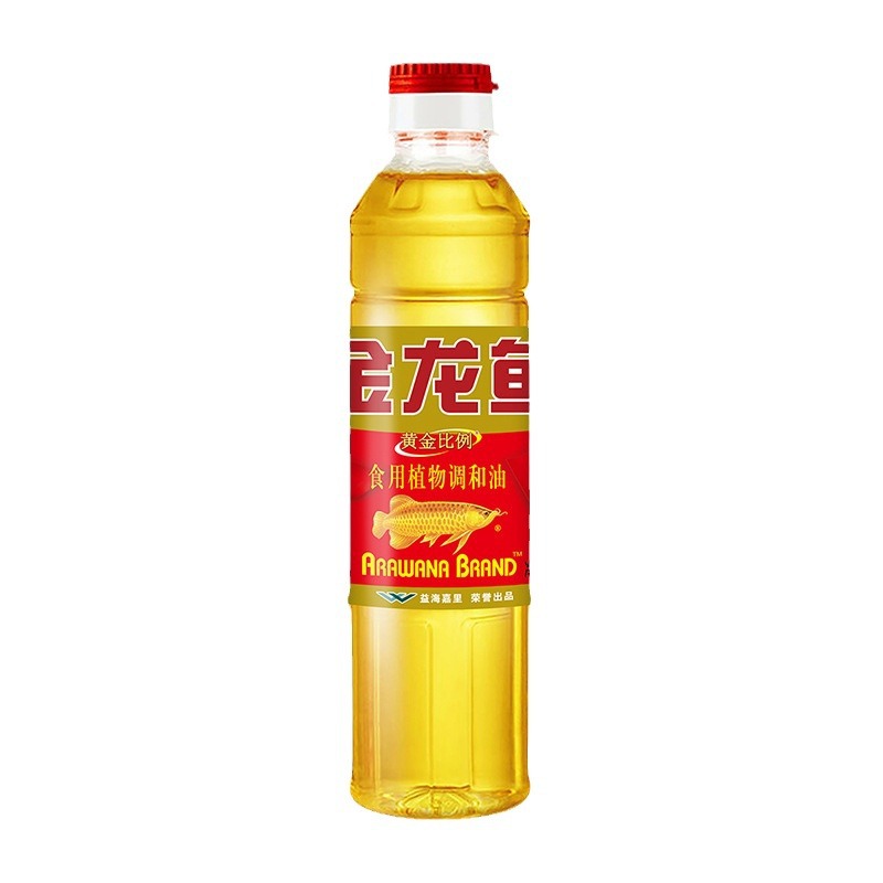 Golden Dragon fish Golden ratio blend oil 400ml household small bottle cooking cooking cooking cooking oil