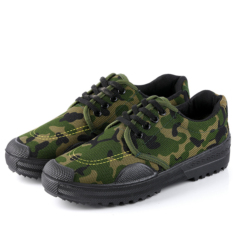 Liberation shoes wholesale men's shoes wear-resistant breathable training shoes military training shoes migrant workers site labor protection shoes rubber shoes work shoes