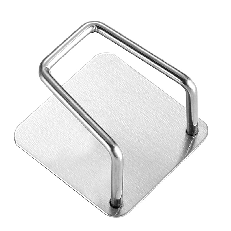 Stainless Steel Sponge Drain Rack Without Punching Kitchen Special Integrated Steel Ball Pot Lid Storage Wall-Mounted Storage Rack