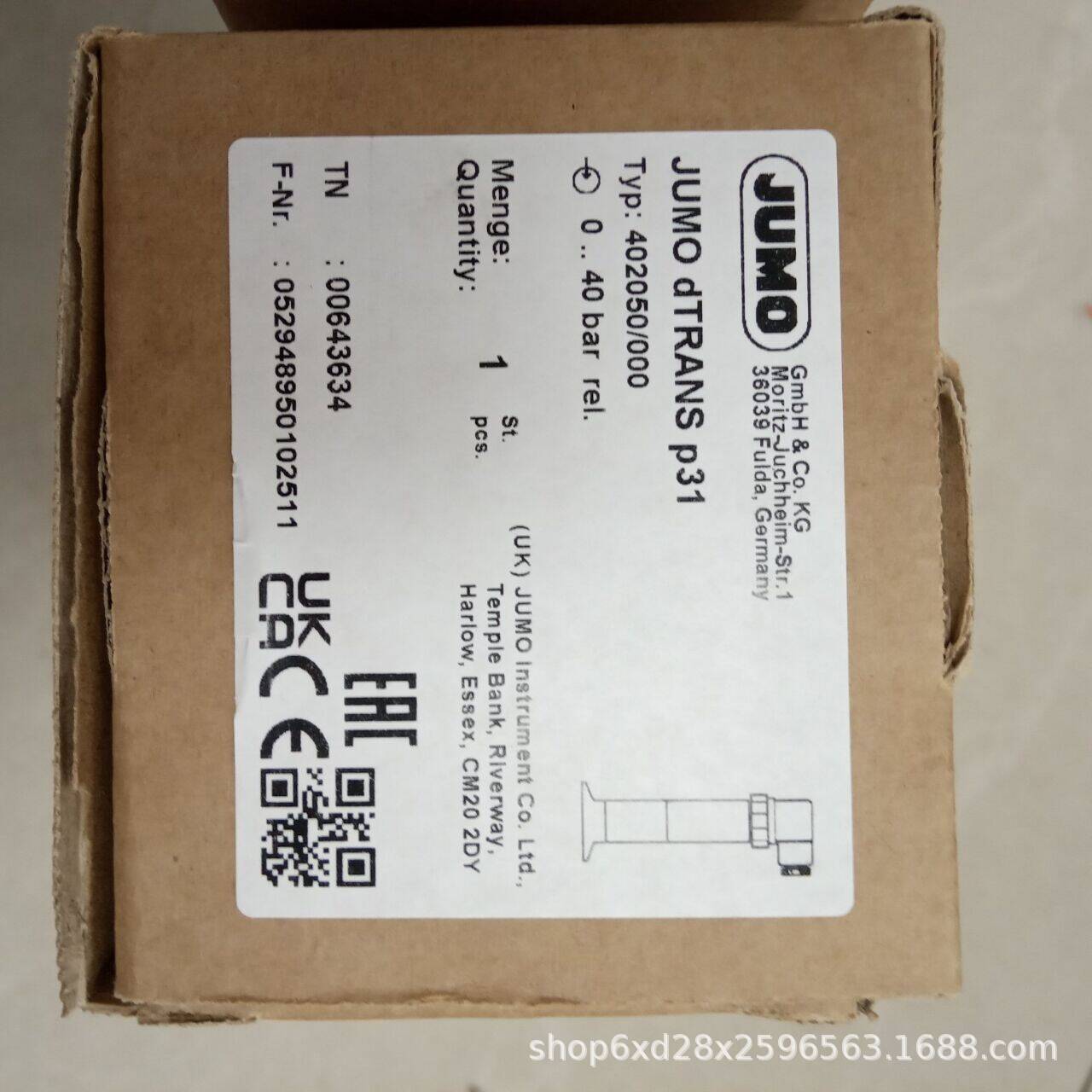 Цена подлежит подтверждению Передатчик температуры Jumo Модель: 701160/9-0153-043-23