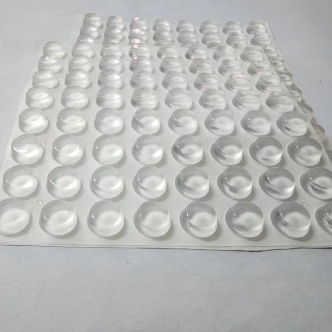 Hemispherical Silicone Rubber Pads, Self-Adhesive Transparent Glass Anti-Slip Noise-Reducing Furniture Silicone Pads, Anti-Collision Particles