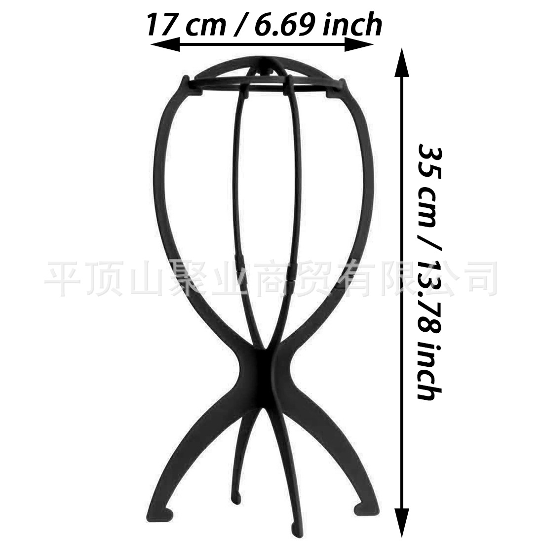Foldable Wig Stand Factory Cross-Border Headgear Stand Foldable Wig Stand Foldable Headgear Stand Manufacturer