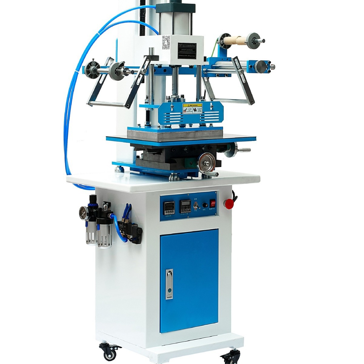 Pneumatic Hot Stamping Machine for Packaging Boxes, Leather, Paper, Logo Branding, Automatic Paper Roll Large Area Hot Stamping Machine