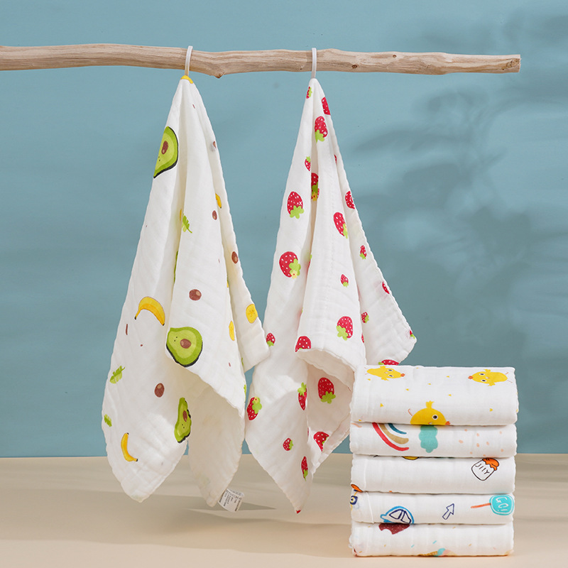 Cotton gauze towel cotton factory wholesale adult face towel adult soft absorbent lint-free bath towel