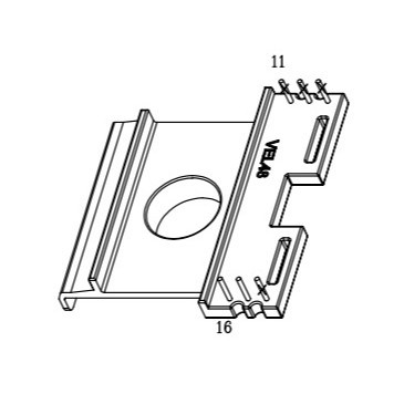VEL48 transformer skeleton combination skeleton BOBBIN power supply