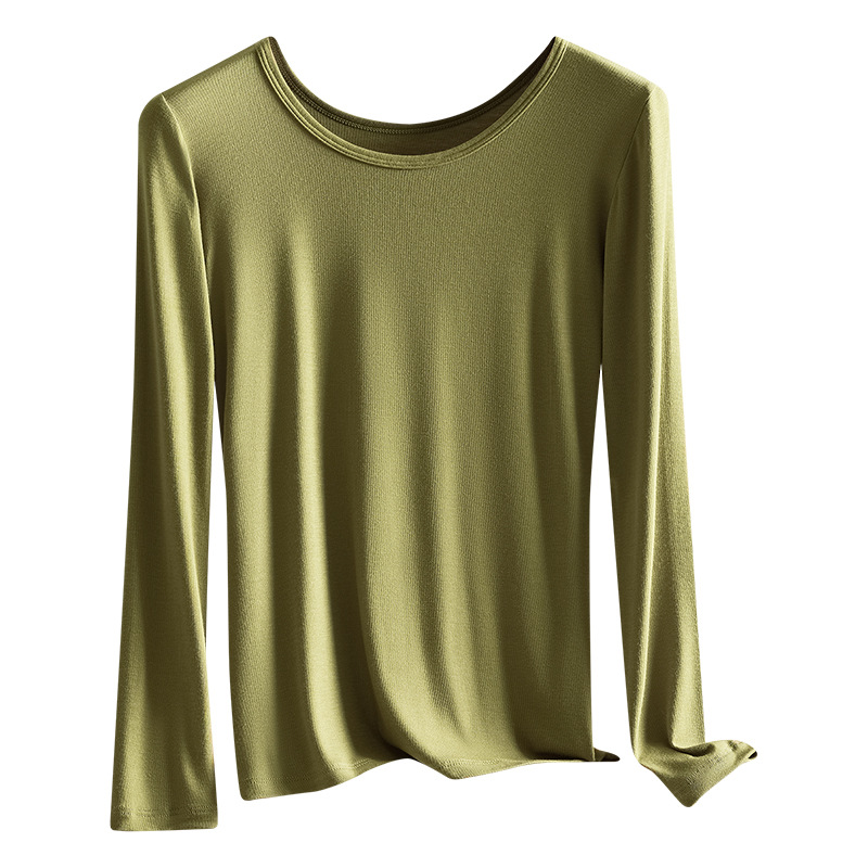 Modal autumn clothes ladies plus fat plus size fat mm200 kg long sleeve jacket base shirt wear autumn and winter new