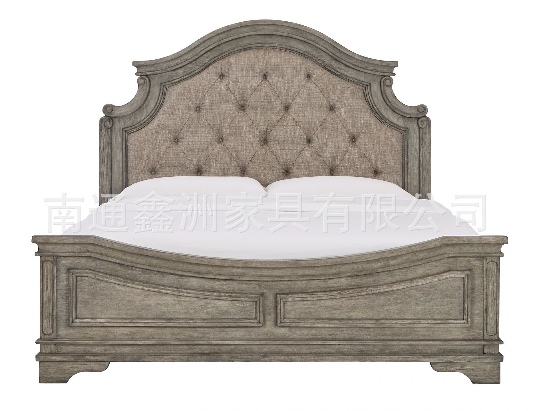 American country solid wood bed double bed European retro princess bed bedroom carved big bed wedding bed 1.5 meters 1.8 meters