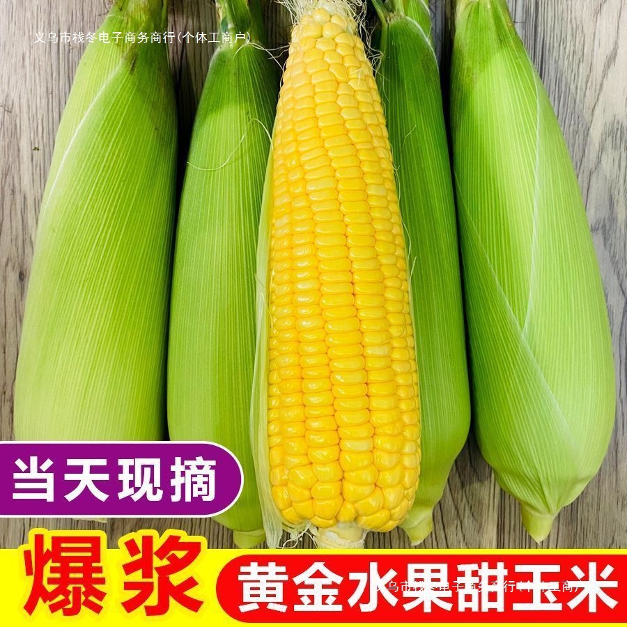 Бесплатная доставка, свежая фруктовая кукуруза, свежесобранная сладкая кукуруза в початках, попкорн