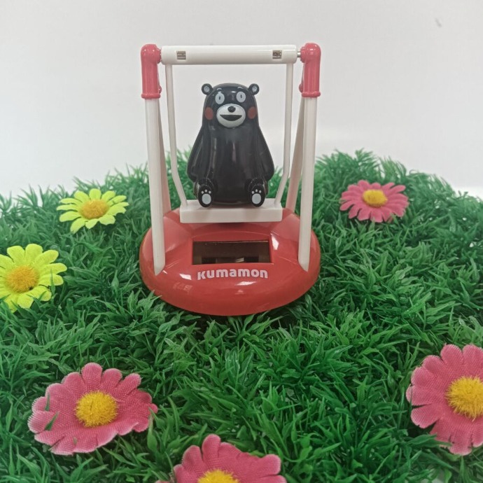 Spot Japanese Genuine KUMAMON KUMAMON Car Shaking Head Swing Doll Solar Car Ornaments