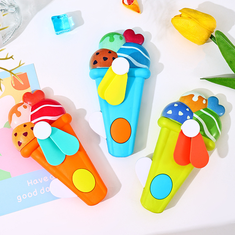 Children's Hand Fan Creative Animal Unicorn Cross-Border School Gift Fan Toy Hand-Cranked Small Fan