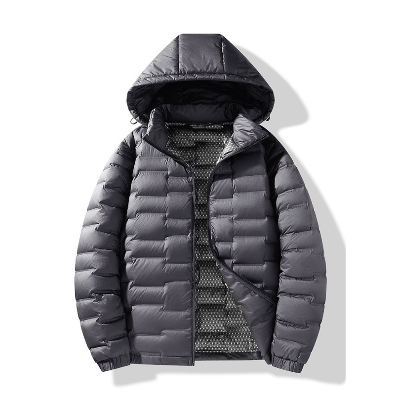 New Graphene Technology Fashionable Lightweight down Jacket for Couples, Men and Women, Hooded Detachable Lightweight Cross-Border Group Purchase