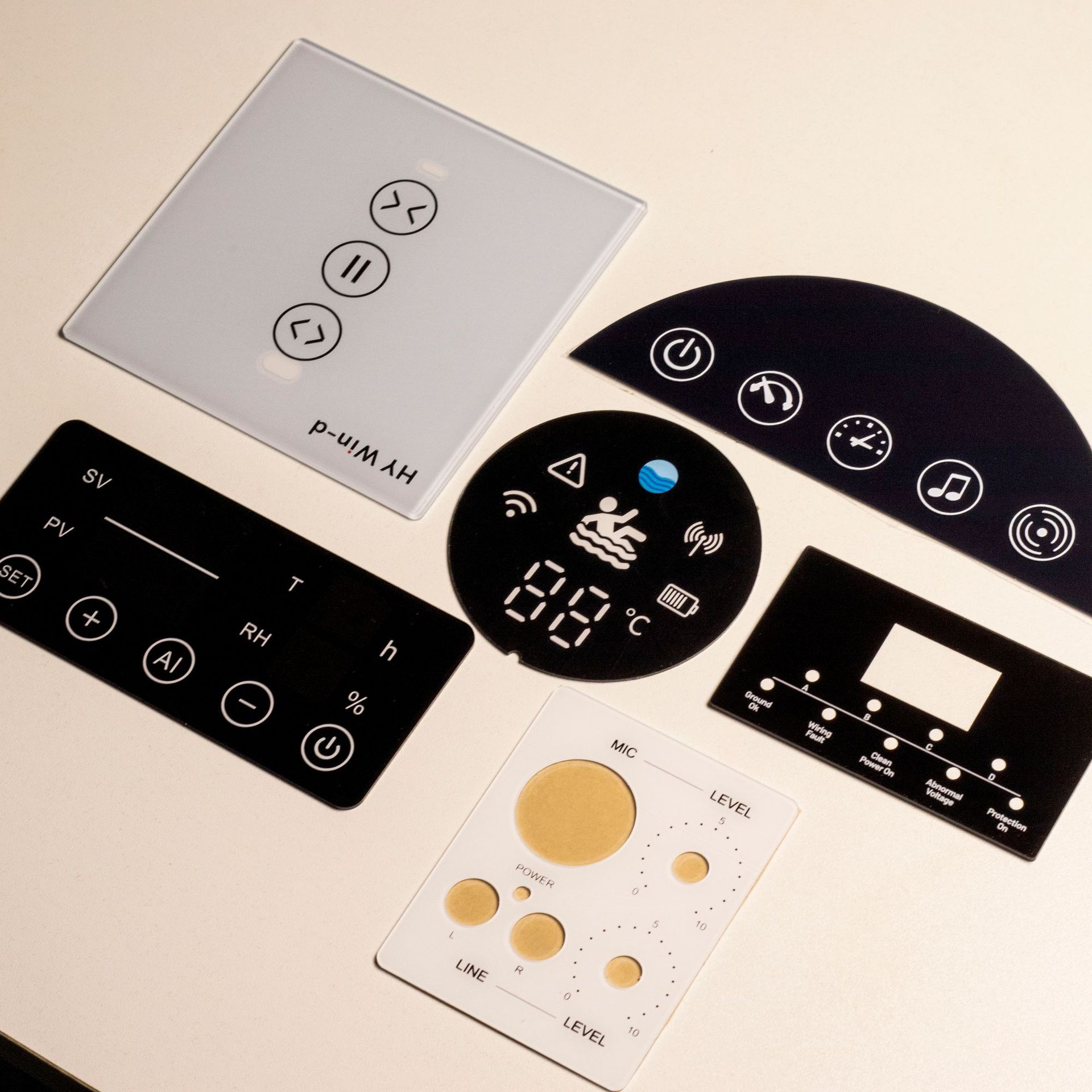 Pvc Acrylic Lens Brown Translucent Pc Window Camera Lens Acrylic Panel Wireless Charging Lens