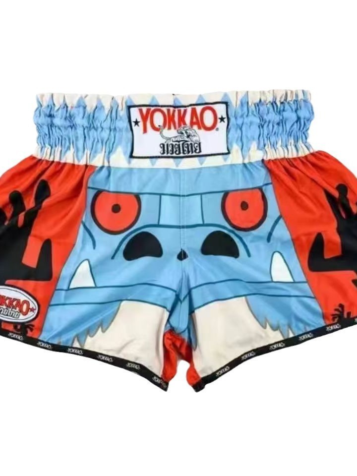Muay Thai Shorts Free Fighting Training Pants Mma Sports Fitness Boxing Martial Arts Shorts Cross-Border
